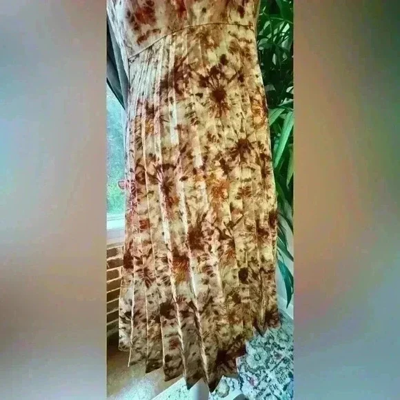 Forever 21 Multicolor-Pleaded Dress-Size M-NWT - Picture 5 of 8